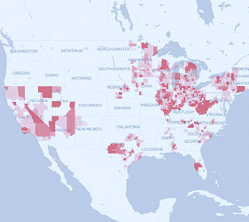 Frontier Internet: Coverage & Availability Map | BroadbandNow